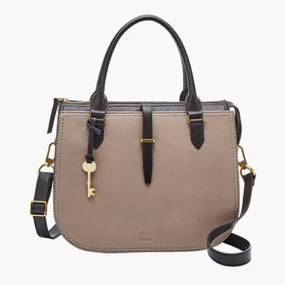 Fossil Ryder Satchel in Taupe